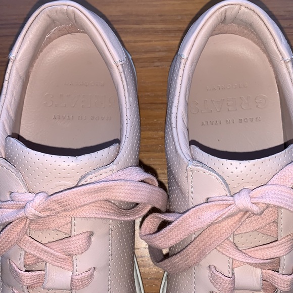 GREATS Royale pink leather low tops sneaker - Picture 6 of 7